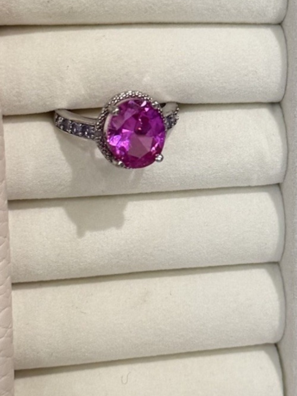 Pink Gem Ring Size 7